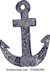 anchor, sketch