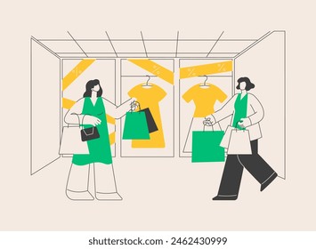 Anchor store abstract concept vector illustration. Major retail shop, large department store, shopping mall marketing, merchandise, attract customers to center, big retailer abstract metaphor.