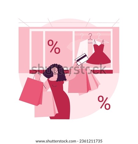 Anchor store abstract concept vector illustration. Major retail shop, large department store, shopping mall marketing, merchandise, attract customers to center, big retailer abstract metaphor.