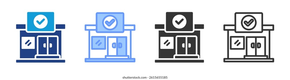 Anchor Store icon set multiple style collection