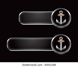 anchor symbol black tabs