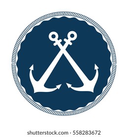anchor symbol isolated icon