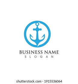 anchor symbol logo vector image
