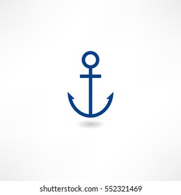 Anchor symbol on white background