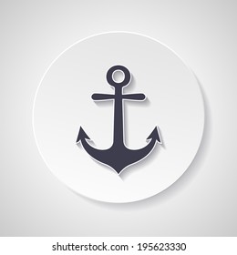Anchor symbol vector illustration
