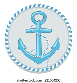 Anchor symbol - vector illustration. Nautical badge
