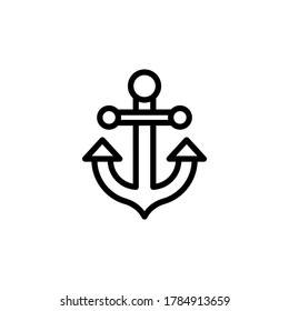Anchor tattoo icon. Simple line, outline vector elements of tattooing icons for ui and ux, website or mobile application