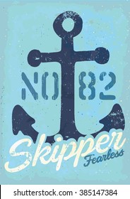 anchor tee print 