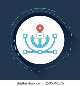 Anchor text concept. Vector illustration