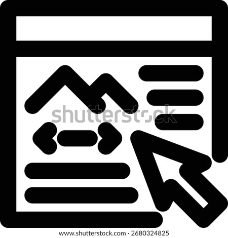 Anchor Text, Hyperlink, Click Outline Icon