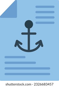 Anchor Text Vector Icon Flat Style