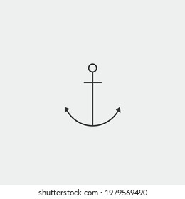 Anchor text vector icon illustration sign