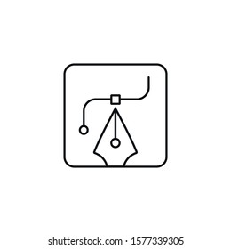 anchor tool - minimal line web icon. simple vector illustration. concept for infographic, website or app.