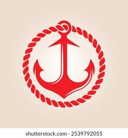Anchor trendy artwork beautiful abstract vector illustration colorful practical design.eps