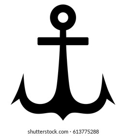 Anchor tribal  vector icon isolated design. 