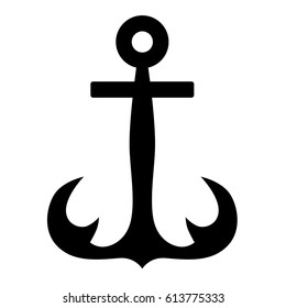Anchor tribal vector icon isolated design. 