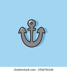 anchor vector cartoon simple design