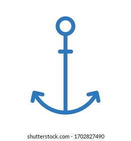 anchor vector glyph color icon 