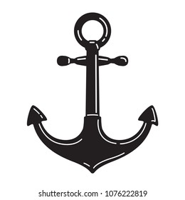 Anchor vector helm logo icon Nautical maritime chain boat ocean sea illustration symbol