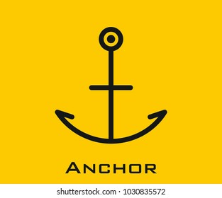 Anchor vector icon