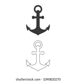 Anchor vector  icon.