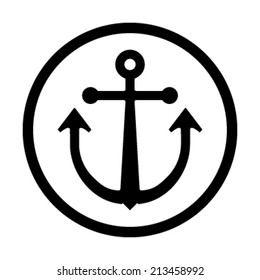 Anchor vector icon