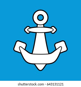 Anchor vector icon.