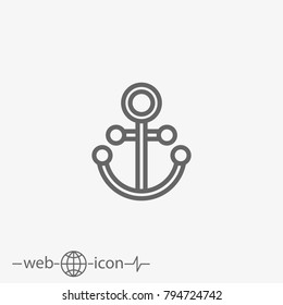 anchor vector icon