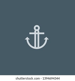 Anchor vector icon. Anchor concept stroke symbol design. Thin graphic elements vector illustration, outline pattern for your web site design, logo, UI. EPS 10.