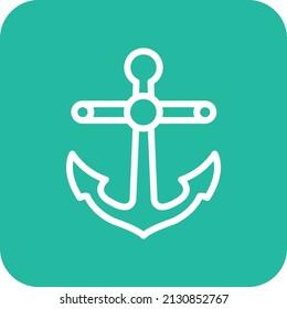 Vektorsymbol-Design-Illustration des Anchors