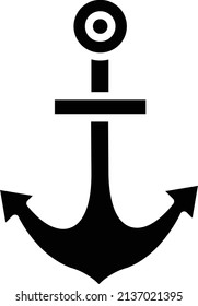 Anchor Vector Icon Design Illustration