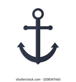 anchor vector icon illustration