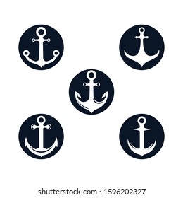 Anchor vector icon illustration design