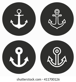 Anchor    vector icon. Illustration isolated for graphic and web design.