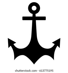 Anchor vector icon isolated design. 