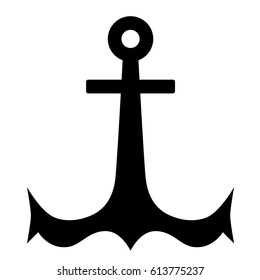 Anchor vector icon isolated design. 