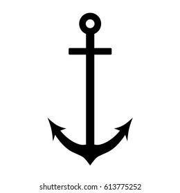 Anchor vector icon isolated design. 