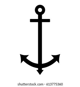 Anchor vector icon isolated design. 