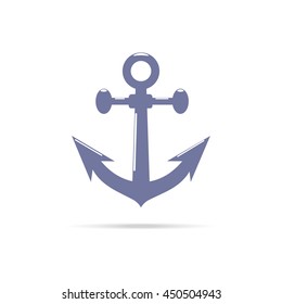 Anchor vector icon. Isolated on white background.