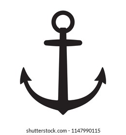 Anchor vector icon logo boat pirate Nautical maritime helm illustration symbol graphic design clipart