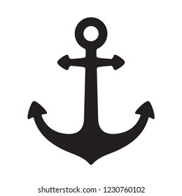 Anchor vector icon logo boat pirate Nautical maritime helm illustration symbol graphic design