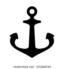 Anchor vector icon logo helm boat symbol pirate Nautical maritime cartoon illustration doodle simple graphic design