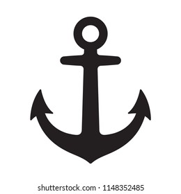 Anchor vector icon logo pirate boat Nautical maritime helm illustration symbol graphic design clip art