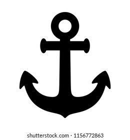 Anchor vector icon logo pirate boat Nautical maritime helm illustration symbol graphic clipart design