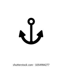 Anchor vector icon. Marine symbol. Best modern flat pictogram illustration for web and mobile apps design