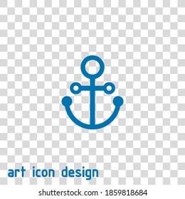anchor vector icon on an abstract background