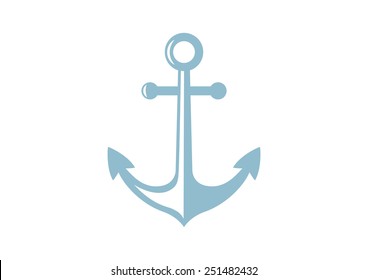 Anchor vector icon on white background