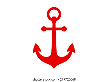  Anchor vector icon on white background