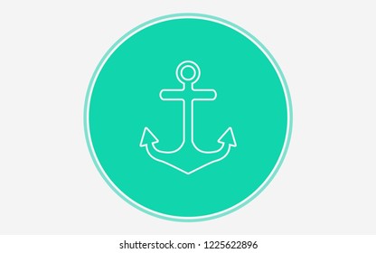 Anchor vector icon sign symbol