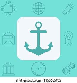 Anchor vector icon sign symbol